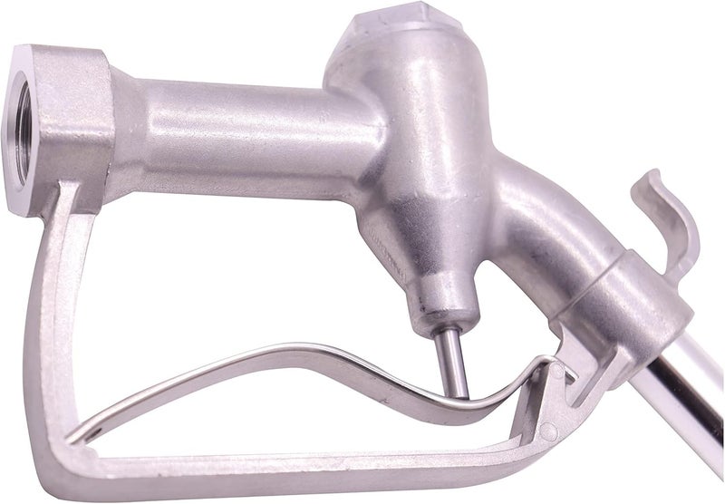 MENAITEK 1" NPT Manual Fuel Nozzle with Hook, Max Flow Rate 32 GPM,50 PSI for Manual & Electric Fuel Pumps 1" Inches(OD=25mm) Straight Spout Used For Gravity Tank Diesel Gasoline Oil Biodiesel - Image 3